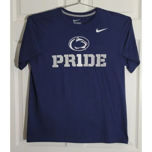 Nike Men's XL Regular Fit Penn State PRIDE Short Sleeve T-Shirt Blue Pre-Owned - Picture 2 of 6